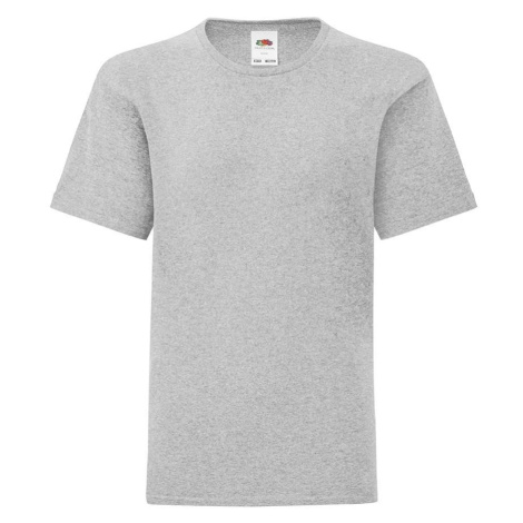 Grey children's t-shirt in combed cotton Fruit of the Loom