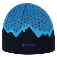 KAMA A169 Pletená Merino čepice tmavě modrá