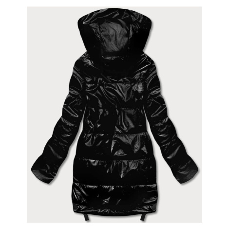 Černá dámská bunda s odepínací kapucí (B8086-1) S'WEST