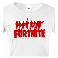 Dámské tričko s potiskem hry Fortnite - ideální pro malé hráče
