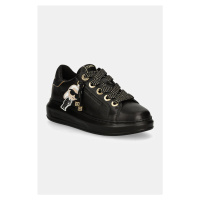 Kožené sneakers boty Karl Lagerfeld KAPRI černá barva, KL62574F