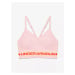 Dámská podprsenka Under Armour Seamless Low Long Htr Bra pink Beta Tint