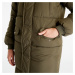 Urban Classics Ladies Oversize Faux Fur Puffer Coat Darkolive/ Beige
