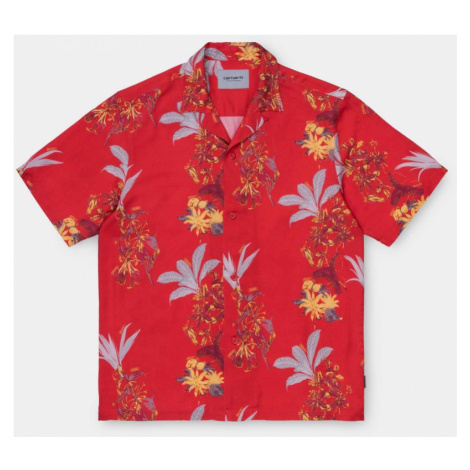 KOŠILE CARHARTT WIP Hawaiian Floral S/S - červená
