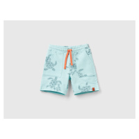 Benetton, Shorts With Turtle Print