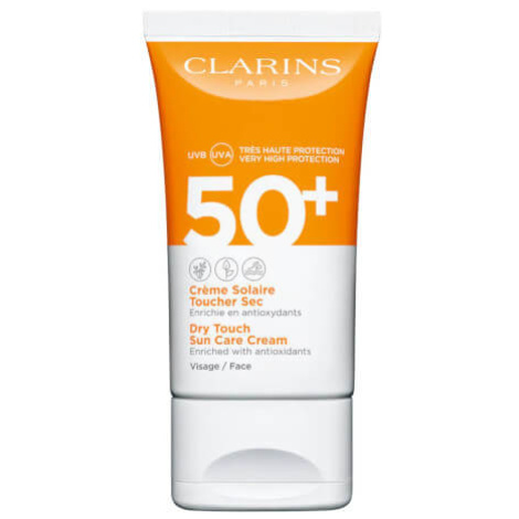 Clarins Zmatňující pleťový krém na opalování SPF 50+ (Dry Touch Sun Care Cream) 50 ml