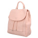 Městský dámský koženkový batoh s přední kapsou Ovida, růžová
