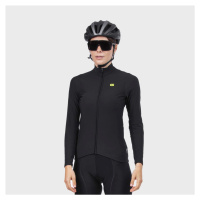 ALÉ Cyklistický dres s dlouhým rukávem zimní - WARM RACE LADY WNT - černá
