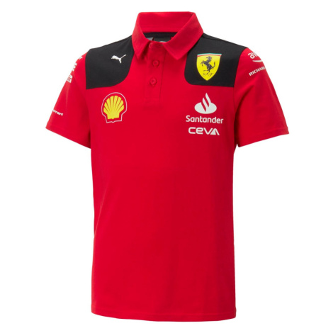 Ferrari dětské polo tričko official red F1 Team 2023 Puma