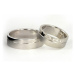 Snubní prsteny z bílého zlata 0086 + DÁREK ZDARMA
