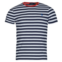 Polo Ralph Lauren T-SHIRT AJUSTE EN COTON MARINIERE Tmavě modrá