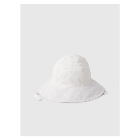 Bílý dětský klobouk GAP