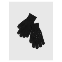 Černé holčičí rukavice GAP