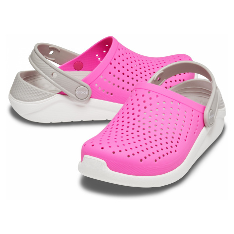 Crocs LiteRide Clog K Electric Pink/White J6