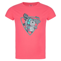 Dívčí bavlněné tričko Kilpi ALBION-JG růžová