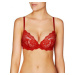 Dámská push-up podprsenka Pleasure State My Fit Lace Plunge P86-4053F malinová | červená