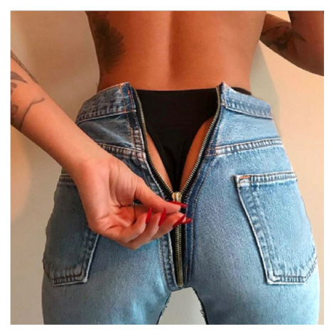 Dámské sexy džíny se zipem vzadu | Modio.cz