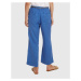 Kalhoty la martina woman trousers light linen modrá