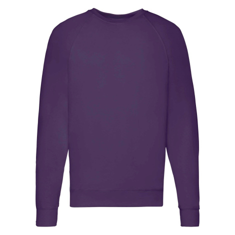 Biała bluza męska Lightweight Raglan Sweat Fruit of the Loom