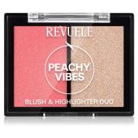 Revuele Blush & Highlighter Duo tvářenka s rozjasňovačem odstín Peachy Vibes 8 g