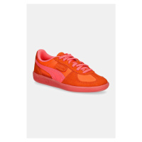 Kožené sneakers boty Puma Palermo oranžová barva, 398381