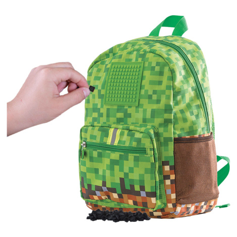 PIXIE CREW dětský batoh MINECRAFT zeleno-hnědý