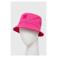 Oboustranný bavlněný klobouk Champion růžová barva, bavlněný