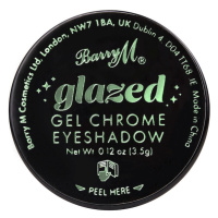 Barry M - Glazed Gel Chrome stín na oči Oční stíny 3.5 g Bílá unisex