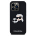 Liquid Silicone Double Heads Magsafe Zadní Kryt pro iPhone 14 Pro Black Karl Lagerfeld