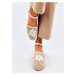 Espadrilky - Prolamované sandály s plátěnou podrážkou PREMAT