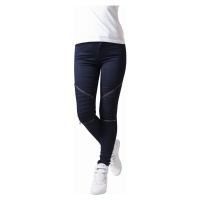 Dámské kalhoty // Urban classics Ladies Stretch Biker Pants dark denim