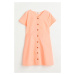 H & M - Propínací šaty - oranžová