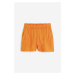 H & M - Lněné šortky - oranžová