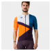 ALÉ Cyklistický dres s krátkým rukávem - NEXT - černá/oranžová/bílá/modrá