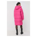 Péřová bunda Silvian Heach dámská, růžová barva, zimní