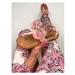 Ružové sandále s mašľou TAHLIA*