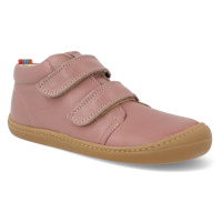 Barefoot dětské kotníkové boty Koel - Bob Old Pink růžové