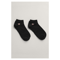 PONOŽKY GANT SHIELD SNEAKER SOCKS 2-PACK černá