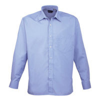Premier Workwear Pánská košile s dlouhým rukávem PR200 Midblue -ca. Pantone 2718