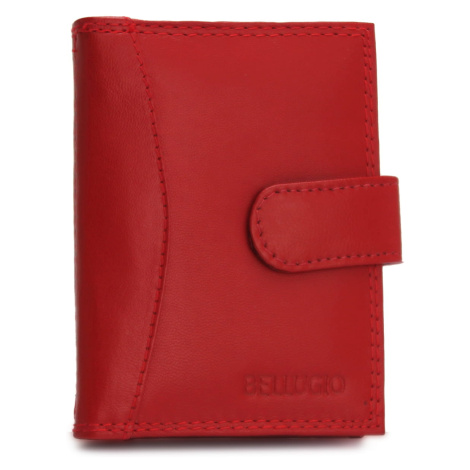 Kožená peněženka na karty Bellugio cards,červená
