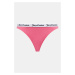 Tanga Juicy Couture DANA THONG 3PK 3-pack bílá barva, JCLTH224571