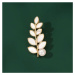 Éternelle Perleťová brož s perlou Edurne B7315-XH1921 Zlatá Bílá