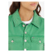 Zelená dámská džínová crop top bunda Tommy Jeans