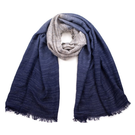 Šál stínovaný modrý