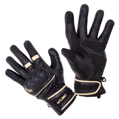 Moto rukavice W-TEC Franker černo-bílá