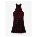 Červeno-černé dámské vzorované šaty Desigual El Havre