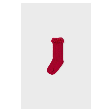 Kojenecké ponožky Mayoral červená barva