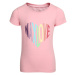 Dětské bavlněné triko NAX - LENDO - světle růžová
