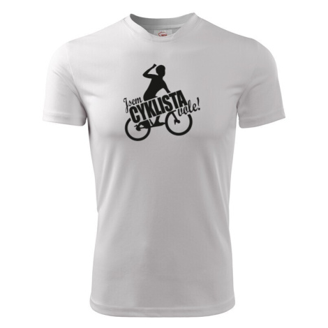 Pánské vtipné cyklistické tričko Jsem cyklista vole! BezvaTriko