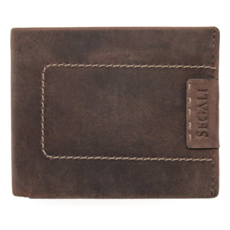 SEGALI Pánská kožená peněženka 250934 hnědá